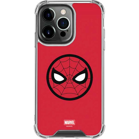 Marvel Spiderman Spiderman Emblem iPhone 15 Pro Max Clear Case